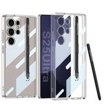 Per Samsung Galaxy S25 Ultra 5G GKK Space Series Custodia antiurto a copertura totale con penna (trasparente)
