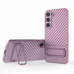 Per Samsung Galaxy S23+ 5G Custodia in TPU con texture ondulata con pellicola per obiettivo (viola)