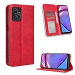 Per Motorola Moto G Power 2023 Custodia per telefono in pelle con fibbia magnetica retro texture (rosso)