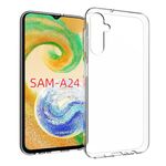 Per Samsung Galaxy A24 4G Custodia per telefono in TPU con trama impermeabile (trasparente)