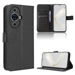 Custodia in pelle per Huawei nova 11 Pro Diamond Texture (nera)