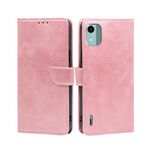 Per Nokia C12 Calf Texture Buckle Flip Custodia per telefono in pelle (oro rosa)