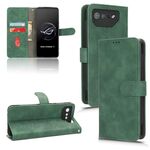 Per ASUS ROG Phone 7 Custodia per telefono in pelle con vibrazione magnetica Skin Feel (verde)