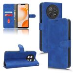 Per Huawei Enjoy 60X Custodia per telefono in pelle con vibrazione magnetica Skin Feel (blu)