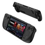 Custodia per console di gioco anti-caduta a contrasto di colore GKK per Steam Deck (nera)