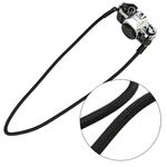 Cinghia per fotocamera con corda da arrampicata Tracolla indossabile retrò per fotocamera SLR (nera)