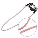 Cinghia per fotocamera con corda da arrampicata Tracolla indossabile retrò per fotocamera SLR (oro rosa)