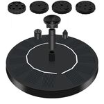 16 cm fontana ad acqua solare piscina bagno per uccelli all'aperto fontana ad energia solare acqua galleggiante