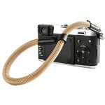 Cinturino da polso per fotocamera con corda da arrampicata Bracciale resistente all'usura per fotocamera SLR (marrone chiaro)