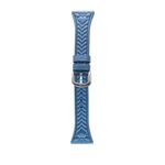 Per COROS Pace 3 Cinturino in pelle con stampa a forma di cuore da 22 mm (blu fiordaliso)