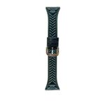 Per COROS Pace 3 Cinturino in pelle con stampa a forma di cuore da 22 mm (verde foresta)