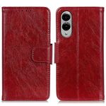 Per Samsung Galaxy S25 Edge 5G Custodia per telefono in pelle con texture Nappa orizzontale (rosso)