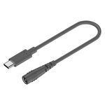 Adattatore di ricarica per computer da tipo C a DC 5,5x2,1 mm 100 W, lunghezza: 0,5 m