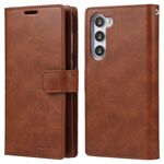 Per Samsung Galaxy S25+ 5G GOOSPERY MANSOOR DIARY Custodia in pelle con 9 slot per schede (marrone)