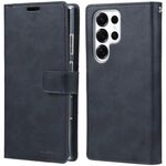 Per Samsung Galaxy S25 Ultra 5G GOOSPERY MANSOOR DIARY Custodia in pelle con 9 slot per schede (blu scuro)