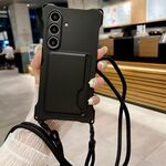 Per Samsung Galaxy S24+ 5G Custodia per telefono antiurto a quattro angoli in TPU liquido (nero)