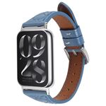 Per Xiaomi Mi Band 8 Pro / Redmi Watch 5 Cinturino in pelle goffrata a forma di cuore con connettore metallico (blu fiordaliso)