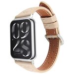 Per Xiaomi Mi Band 8 Pro / Redmi Watch 5 Cinturino in pelle goffrata a forma di cuore con connettore metallico (albicocca)