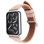 Per Xiaomi Mi Band 8 Pro / Redmi Watch 5 Cinturino in pelle goffrata a forma di cuore con connettore metallico (rosa)
