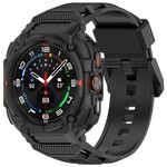 Per Samsung Galaxy Watch Ultra 47mm Armour Case Cinturino per orologio a sgancio rapido in TPU integrato (nero)