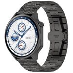 Per OPPO Watch X2 Twill Texture cinturino in acciaio inossidabile (nero)