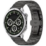 Per OnePlus Watch 3 Twill Texture cinturino in acciaio inossidabile (nero)