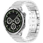 Per OnePlus Watch 3 Twill Texture cinturino in acciaio inossidabile (argento)