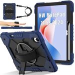 Per Huawei MatePad 11.5 S Contrast Color Robot Custodia in silicone ibrida per PC tablet (blu navy e nero)