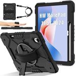 For Huawei MatePad 11.5 S Contrast Color Robot Silicone Hybrid PC Tablet Case(Black)