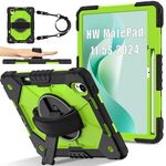 Per Huawei MatePad 11.5 S Contrast Color Robot Custodia in silicone ibrida per PC tablet (nero giallo verde)