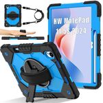 Per Huawei MatePad 11.5 S Contrast Color Robot Custodia in silicone ibrida per PC tablet (nero blu)