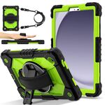 Per Samsung Galaxy Tab A9 Contrast Color Robot Custodia per tablet PC in silicone ibrido (nero giallo verde)