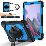 Per Samsung Galaxy Tab A7 Lite Contrast Color Robot Custodia per tablet PC ibrida in silicone (nero blu)