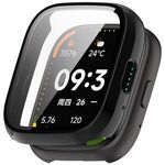For Lexin Watch 3 Tempered Film Integrated PC Watch Protective Case(Black)