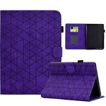 Per Amazon Kindle Paperwhite 12a generazione 2024 Custodia per tablet in pelle intelligente in TPU Rhombus (viola)