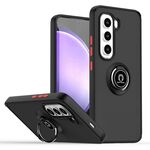 Per Infinix Hot 50 Pro 4G Q Shadow 1 Series TPU + PC Custodia per telefono con anello (nero + rosso)