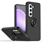 Per Infinix Hot 50 Pro 4G Q Shadow 1 Series TPU + PC Custodia per telefono con anello (nero + nero)