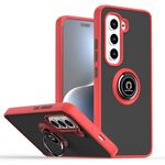 Per Infinix Hot 50 Pro 4G Q Shadow 1 Series TPU + PC Custodia per telefono con anello (rosso)