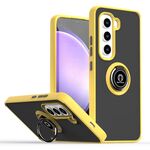 Per Infinix Hot 50 Pro 4G Q Shadow 1 Series TPU + PC Custodia per telefono con anello (giallo)