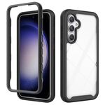 Per Samsung Galaxy S23 FE 5G Starry Sky Custodia per telefono in TPU trasparente antiurto in tinta unita per PC (nero)