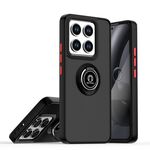 Per Xiaomi 14T Q Shadow 1 Series TPU + PC Custodia per telefono con anello (nero + rosso)