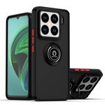 Per Xiaomi 15 Pro Q Shadow 1 Series TPU + PC Custodia per telefono con anello (nero + rosso)