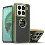 Per Xiaomi 15 Pro Q Shadow 1 Series TPU + PC Custodia per telefono con anello (verde militare)