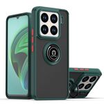 Per Xiaomi 15 Pro Q Shadow 1 Series TPU + PC Custodia per telefono con anello (verde scuro)