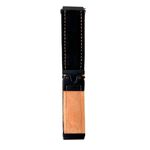 Per Samsung Galaxy Watch 7/6/5 Snap Button Spazzolato Plush Watch Band (Nero Arancione)