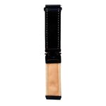 Per Samsung Galaxy Watch 7/6/5 Snap Button Brushed Plush Watch Band (Nero Arancione Giallo)