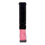 Per Samsung Galaxy Watch 7/6/5 Snap Button Spazzolato Peluche Cinturino Orologio (Nero Rosa)
