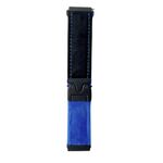 Per Samsung Galaxy Watch 7/6/5 Snap Button Spazzolato Plush Watch Band (Nero Blu)