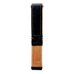 Per Samsung Galaxy Watch 7/6/5 Cinturino per orologio in peluche spazzolato con bottone a pressione (nero marrone chiaro)