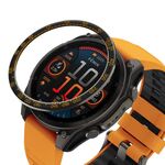 Per Garmin Fenix ​​8 AMOLED 43mm Smart Watch Cornice ad anello in metallo (nero arancione)